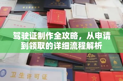 德州驾驶证制作全攻略，从申请到领取的详细流程解析